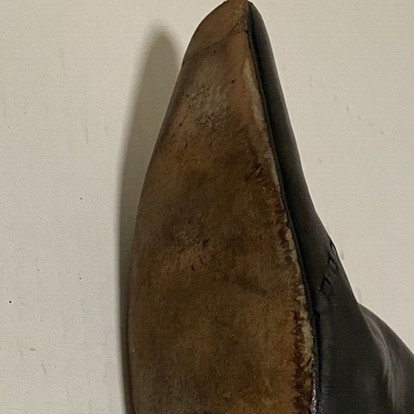 GUCCI~ZIP UP~TALL CALF LEATHER~WHIP STITCH~BOOTS - Picture 11 of 16